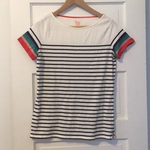 Short sleeve striped Breton